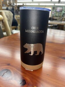 Brown Bear Orr, MN Tumbler with Lid 